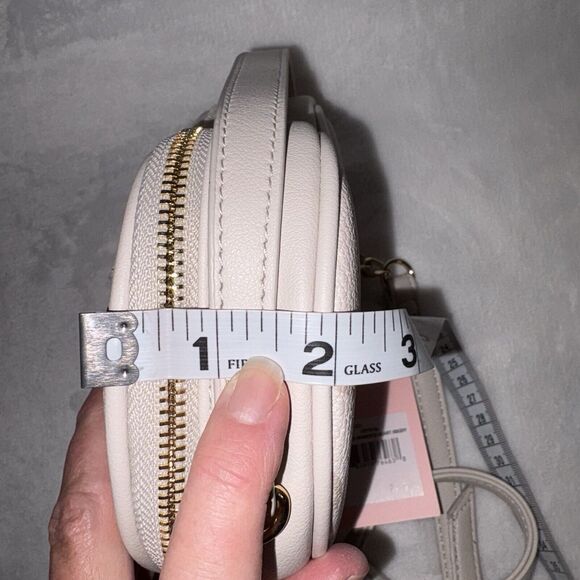 Juicy Couture Crystal Precious Moments Heart Crossbody In Cream Ivory Gold NWT - Picture 8 of 9
